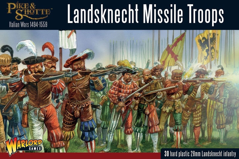 Warlord Games, Pike and Shotthe - Landsknecht missile troops, Wargaming Miniatures Ã‰ - Image 1